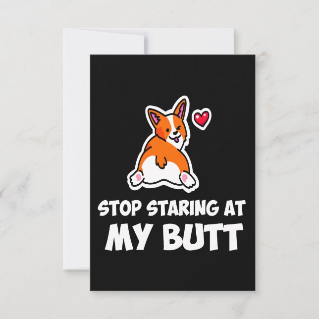 2 Stop Starting At My Butt Save The Date (Front)