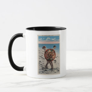 2 Sunbathing Women & Asian Umbrella, Florida Mug