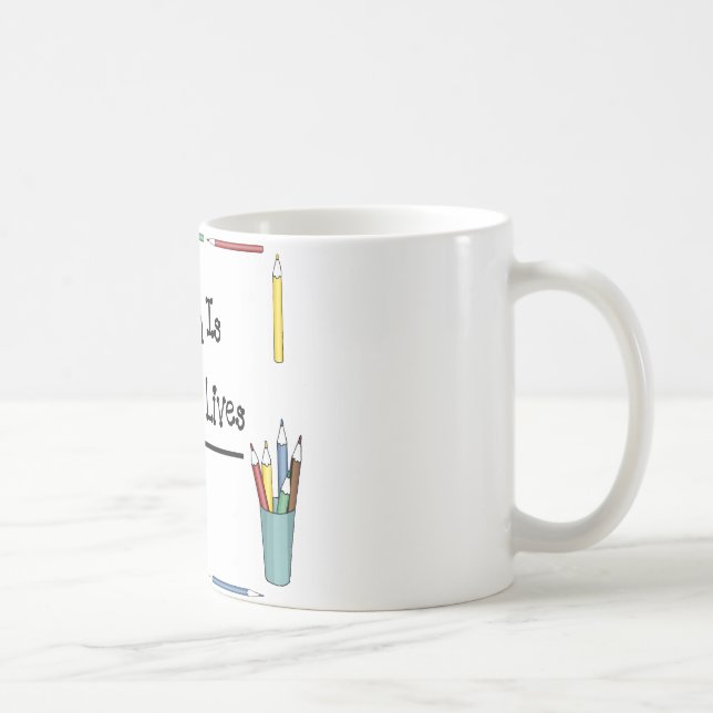 2 Teach Is 2 Touch Lives 4 Ever Coffee Mug (Right)