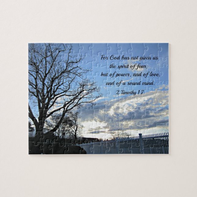 2 Timothy 1:7 For God has not given us the spirit Jigsaw Puzzle (Horizontal)