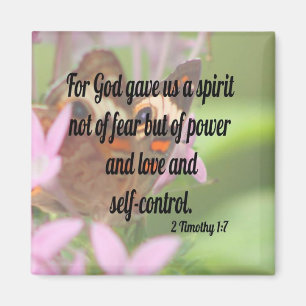 2 Timothy 1:7 Magnet