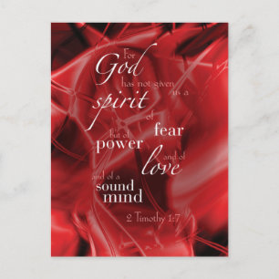 2 Timothy 1:7 Postcard