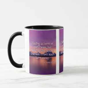 2 Timothy 3:5 KJV Bible Scripture Pic Two-Tone Mug