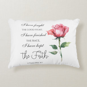 2 Timothy 4:7 - I have fought the good fight Decorative Cushion