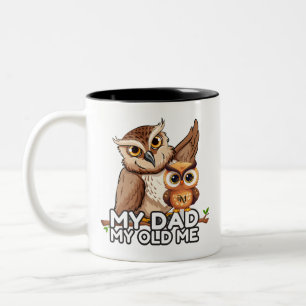 2-Tone Mug 11oz : My Dad My Old Me (black)