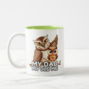 2-Tone Mug 11oz : My Dad My Old Me (lime)