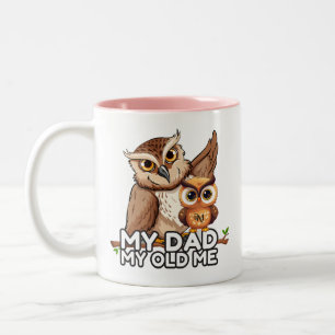 2-Tone Mug 11oz : My Dad My Old Me (pink)