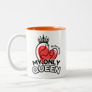2-Tone Mug 11oz : My Only Queen (orange)