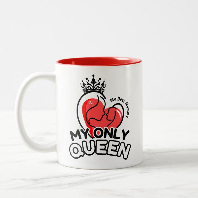 2-Tone Mug 11oz : My Only Queen (red) (Left)