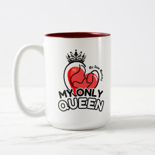2-Tone Mug 15oz : My Only Queen (brown)