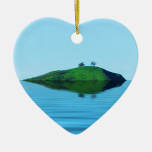 2 Trees Island Ceramic Tree Decoration