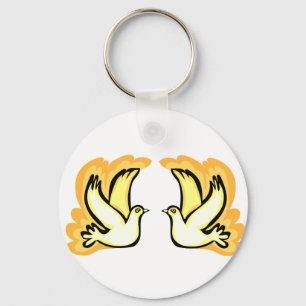 2 Turtle Doves Key Ring