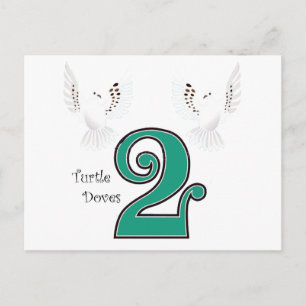2 Turtle Doves Postcard
