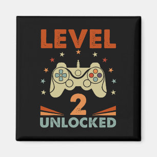2 Unlocked Video Gamer 2nd Birthday 2 Year Old Boy Magnet