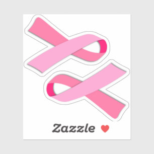 2-Up Breast Cancer Awareness Pink Ribbon