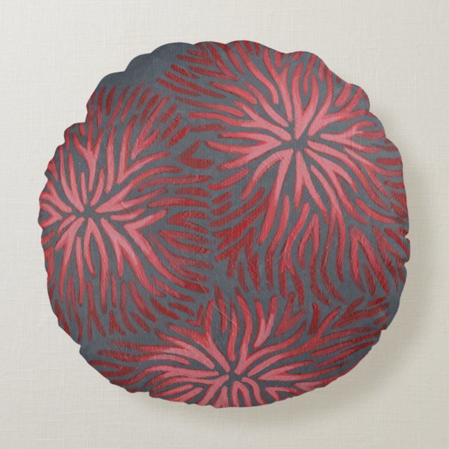 2-Up Dianthus II Round Cushion (Front)