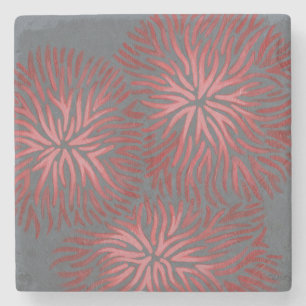 2-Up Dianthus II Stone Coaster