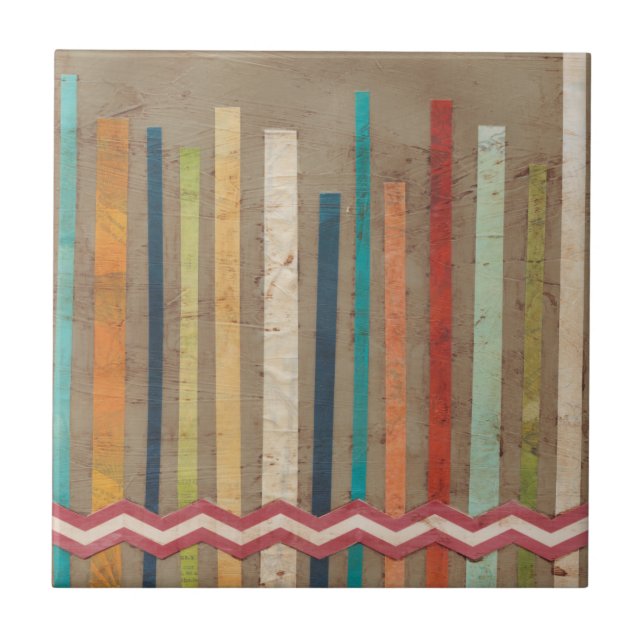 2-Up Paper Fences II Ceramic Tile (Front)