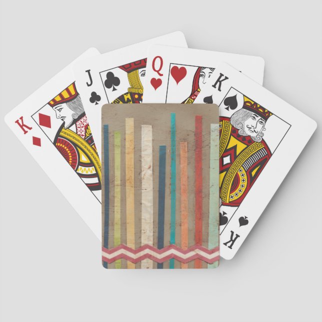 2-Up Paper Fences II Playing Cards (Back)