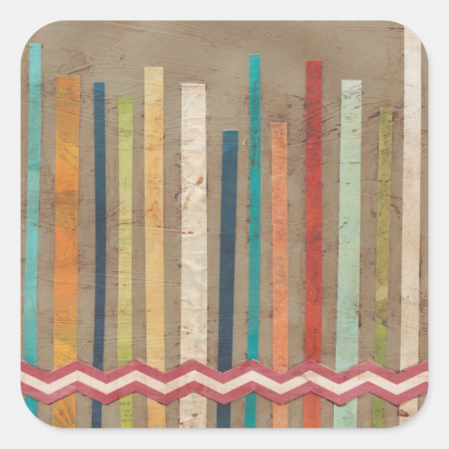 2-Up Paper Fences II Square Sticker (Front)