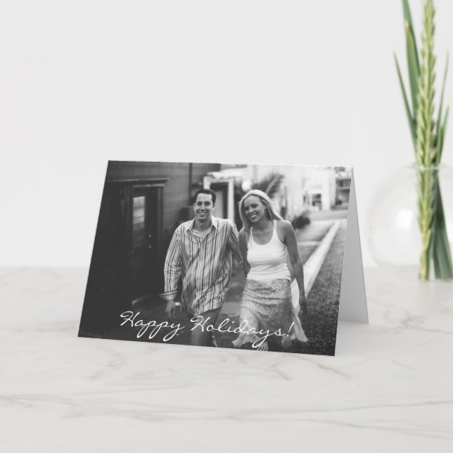 2_Walking, Happy Holidays! Holiday Card (Front)