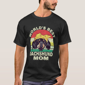 2 World's Best Dachshund Dad Vintage T-Shirt