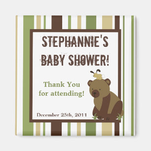 2"x2" Favour Magnet Enchanted Hollow Forest Bear