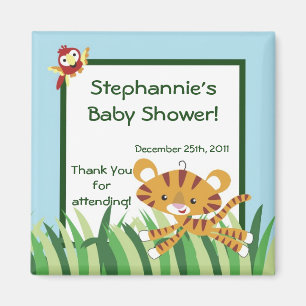 2"x2" Favour Magnet Rain-forest Jungle Animal