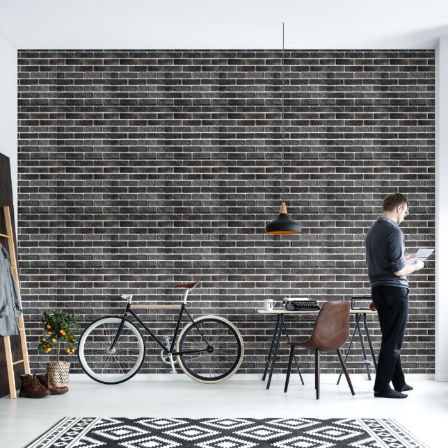 2' x 12' Brick Patterned Textured Vinyl  Wallpaper (Living Room)