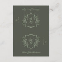 2 x Cut in Half DIY Crest Flat Place Cards