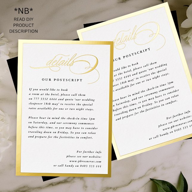 2 X DIY Gold Details Formal Frame Wedding (Creator Uploaded)
