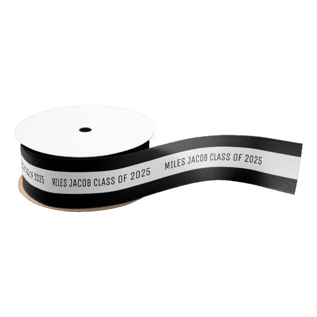 2 Yard Custom Text Graduate Ribbon Grosgrain Ribbon (Spool)