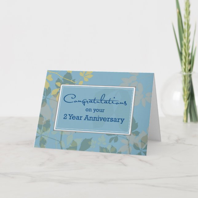 2 Year Employee Anniversary Card (Front)