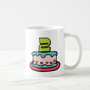 2 Year Old Birthday Cake Coffee Mug