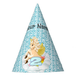2 year old birthday Unicorn party  hat