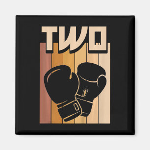 2 Year Old Boxing Birthday Boy Girl 2nd Birthday B Magnet