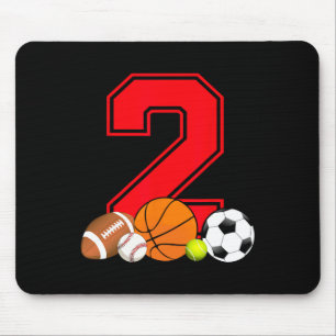 2 Year Old Bysketbyll Footbyll Bysebyll Soccer Bir Mouse Pad