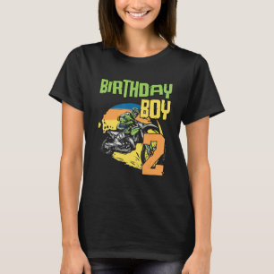 2 Year Old Dirt Bike Birthday Party   Motocross Mx T-Shirt