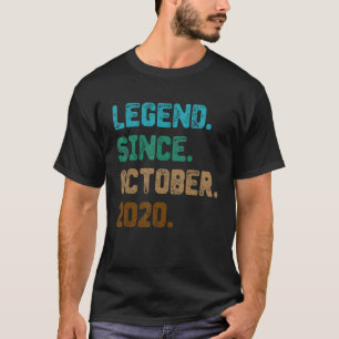 2 Year Old  Legend Since October 2020 2nd Birthday T-Shirt