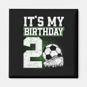 2 Year Old Soccer Boy Its My 2nd Birthday Soccer L Magnet