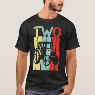 2 Year Old Tractor Second Birthday 2nd Birthday Bo T-Shirt