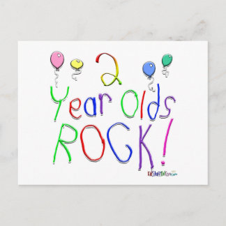 2 Year Olds Rock ! Postcard