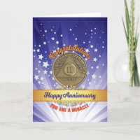 2 Year Recovery Coin Anniversary You Are A Miracle