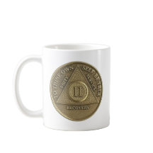 2 Year Sober Medallion Coin Happy Anniversary
