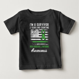 2 Years Cancer Free Non Hodgkins Lymphoma Survivor Baby T-Shirt