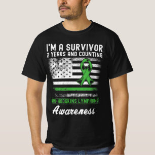 2 Years Cancer Free Non Hodgkins Lymphoma Survivor T-Shirt