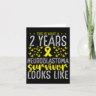2 Years Childhood Cancer Survivor Neuroblastoma Aw Card