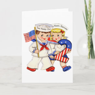 2 years old birthday card