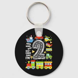 2 Years Old Boys Girls Kids 2nd Birthday Transport Key Ring