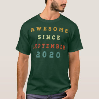 2 Years Old Gift 2nd Birthday Awesome Since Septem T-Shirt